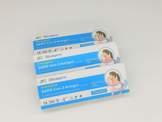 Prova rapida Kit Saliva dell'antigene di SAR Cov 2 metodo di immunofluorescenza di 15 minuti